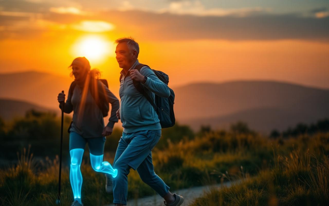 Active senior couple enjoying joint mobility with Joint N-11
